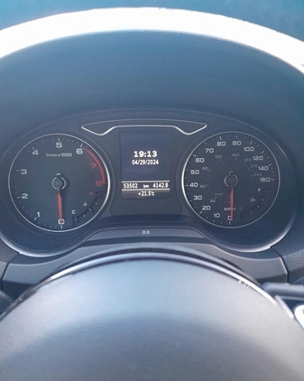 Audi A3 cena 76200 przebieg: 53500, rok produkcji 2015 z Kórnik małe 137